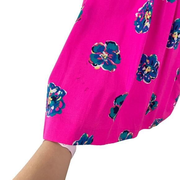 Lilly Pulitzer Sherlynn Dress in Mambo Pink Floral Print Womens 0 AS IS - Picture 8 of 8
